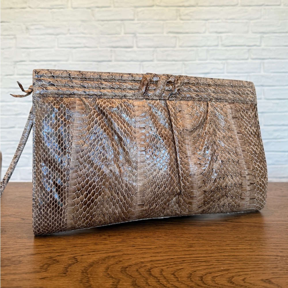 Mary Ann rosenfeld vintage snakeskin clutch